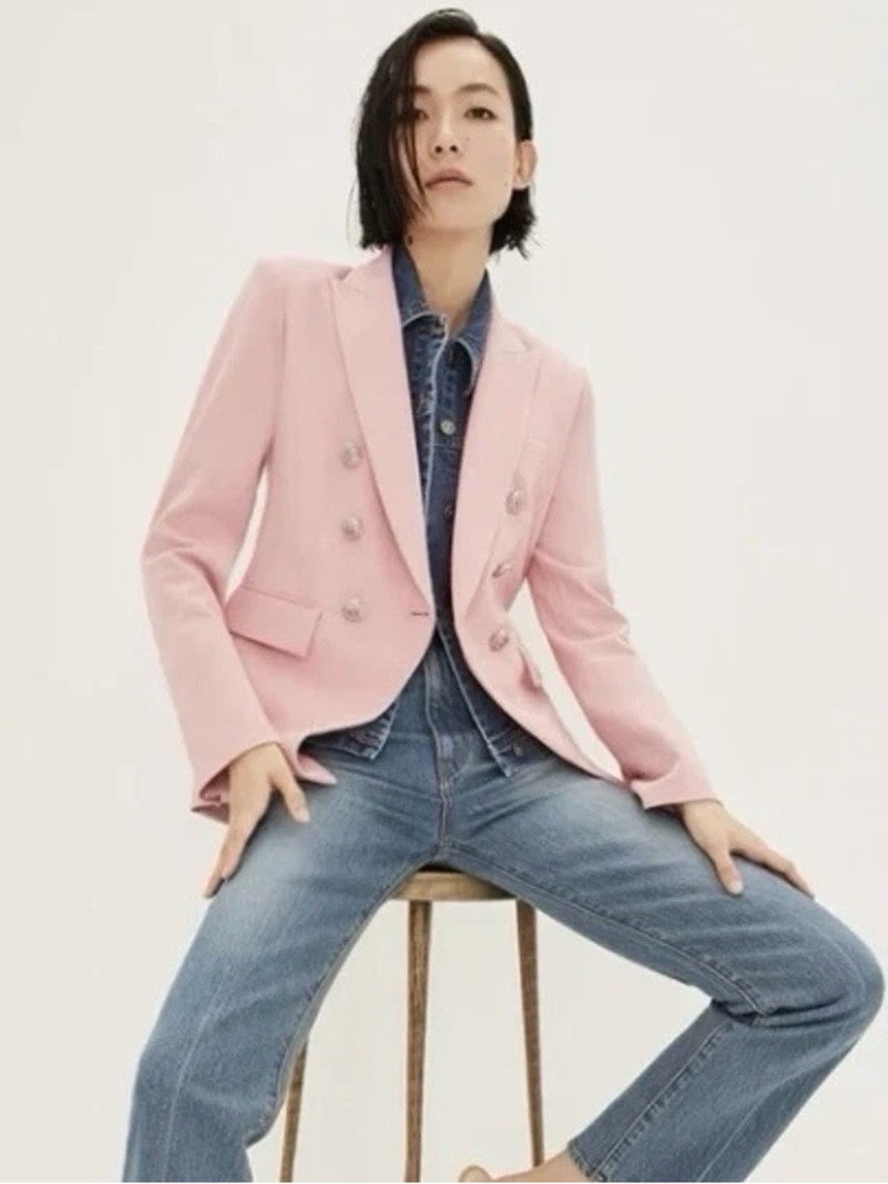 Veronica Beard Miller Dickey Blazer Women’s 2 Pink Corpcore Career Luxury Office - Picture 2 of 15